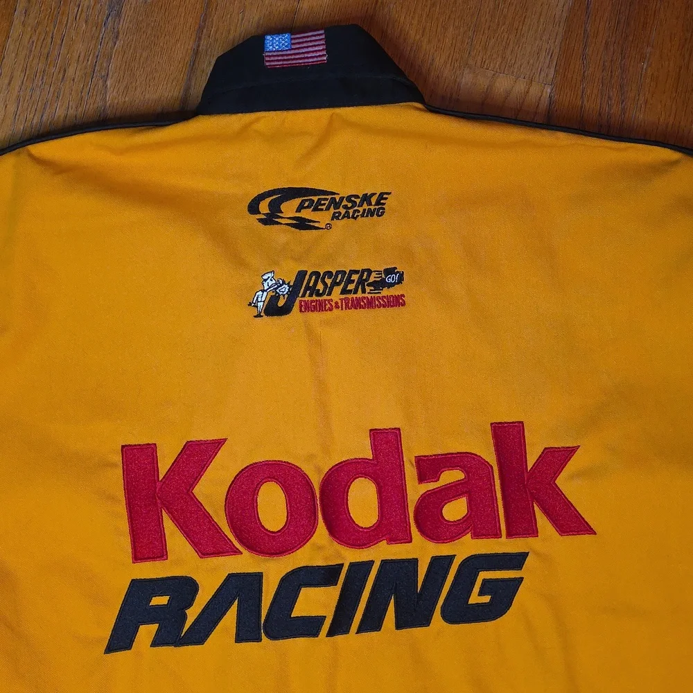 Vintage Sterling Marlin Kodak Racing Nascar Pit Crew Shirt Size L - Like New! - Picture 10 of 11